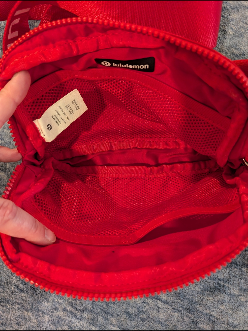 lululemon bright red Belt Bag with Mesh Interior - Picture 7 of 7